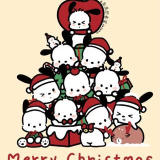 Christmas Pochacco wallpaper