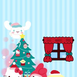 Christmas Pochacco wallpaper