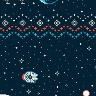 Mandalorian Xmas wallpaper