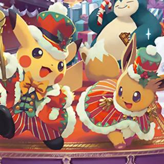 Pokémon Merry Christmas wallpaper