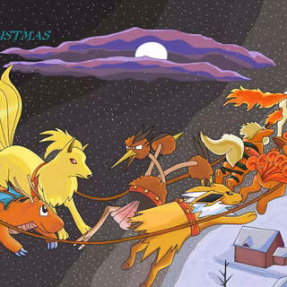 Pokémon Merry Christmas wallpaper
