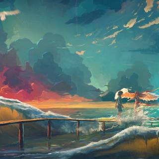 Ocean fantasy wallpaper