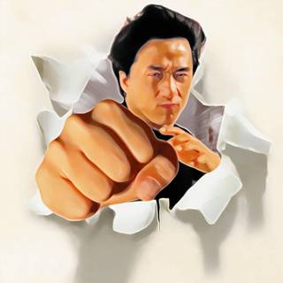 Jackie Chan phone wallpaper