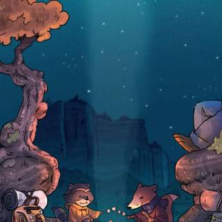 Lofi winter iPhone wallpaper