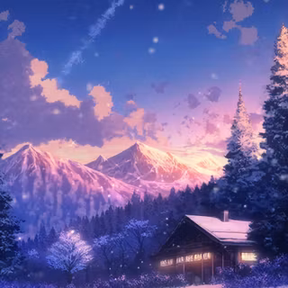 Lofi winter iPhone wallpaper