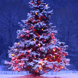 Xmas tree outdoor wallpaper