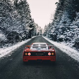 Ferrari winter wallpaper