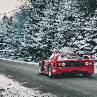 Ferrari winter wallpaper