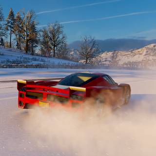 Ferrari winter wallpaper