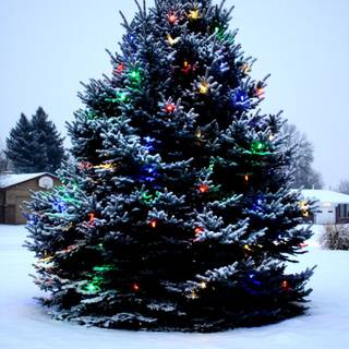 Xmas tree outdoor wallpaper