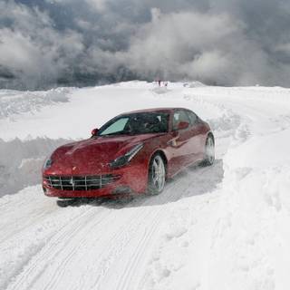 Ferrari winter wallpaper