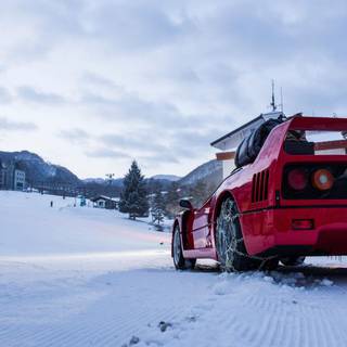 Ferrari winter wallpaper