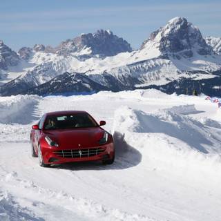 Ferrari winter wallpaper