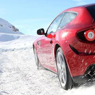 Ferrari winter wallpaper