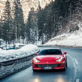 Ferrari winter wallpaper