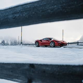 Ferrari winter wallpaper