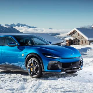 Ferrari winter wallpaper