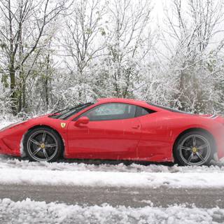 Ferrari winter wallpaper