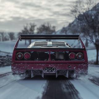Ferrari winter wallpaper