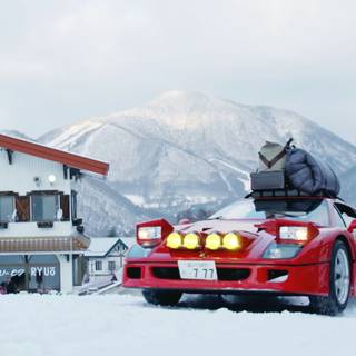 Ferrari winter wallpaper