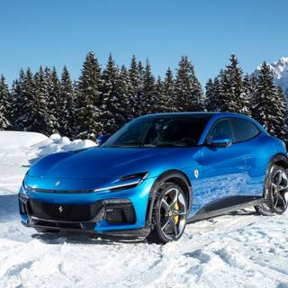 Ferrari winter wallpaper