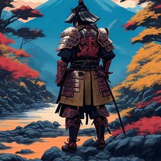 Samurai warrior iPhone wallpaper