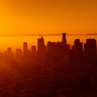 Los Angeles sunset 4k wallpaper