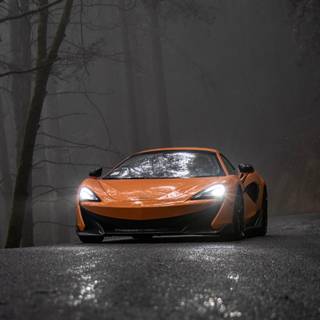 Car in dark wallpaper