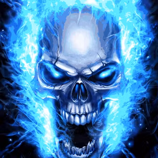 Skeleton fire wallpaper