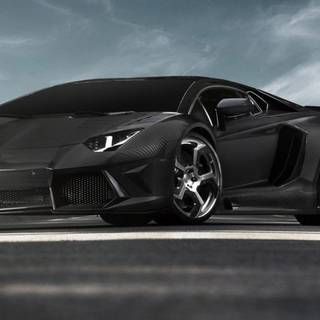 Black Lamborghini iPhone wallpaper