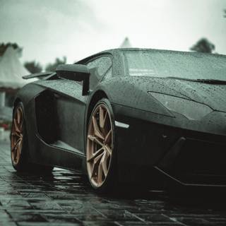 Black Lamborghini iPhone wallpaper
