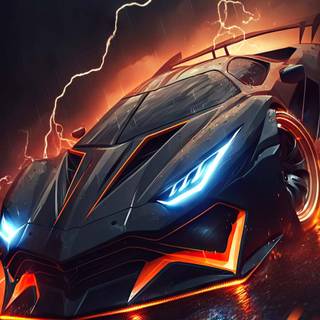 Black Lamborghini iPhone wallpaper