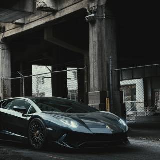 Black Lamborghini iPhone wallpaper
