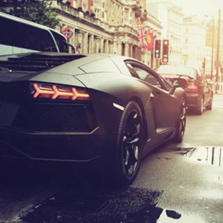 Black Lamborghini iPhone wallpaper