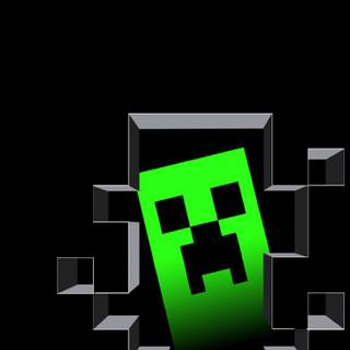 Minecraft Creeper phone wallpaper