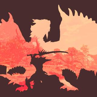 Minimal Monster Hunter wallpaper
