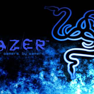 Gaming blue 4k wallpaper