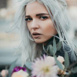 Gray hair wallpaper