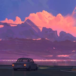 Car lofi wallpaper