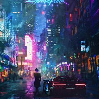 Blue Cyberpunk wallpaper