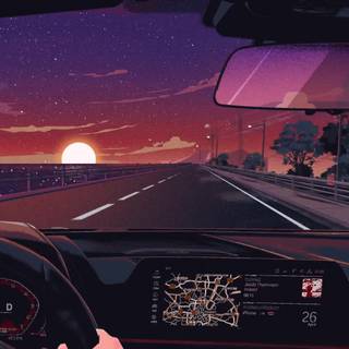 Car lofi wallpaper