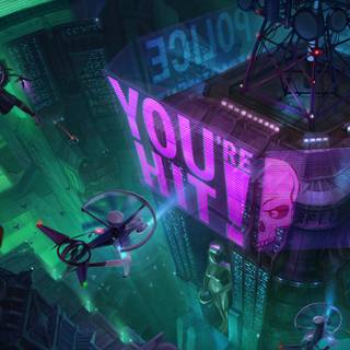 8k Cyberpunk wallpaper