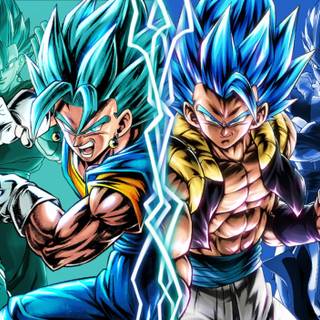 Vegito and Gogeta desktop wallpaper
