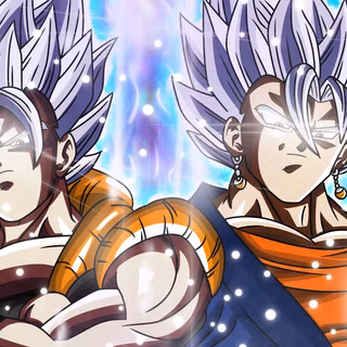 Vegito and Gogeta desktop wallpaper