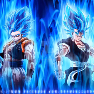 Vegito and Gogeta desktop wallpaper