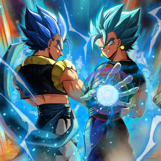 Vegito and Gogeta desktop wallpaper