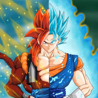 Vegito and Gogeta desktop wallpaper