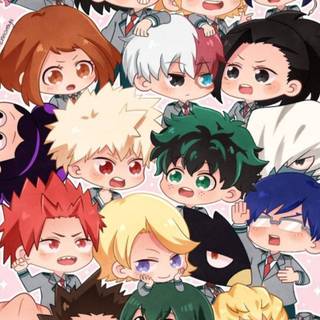 Chibi anime phone wallpaper