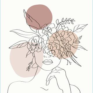 Boho woman wallpaper