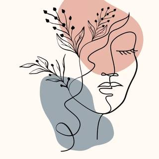 Boho woman wallpaper